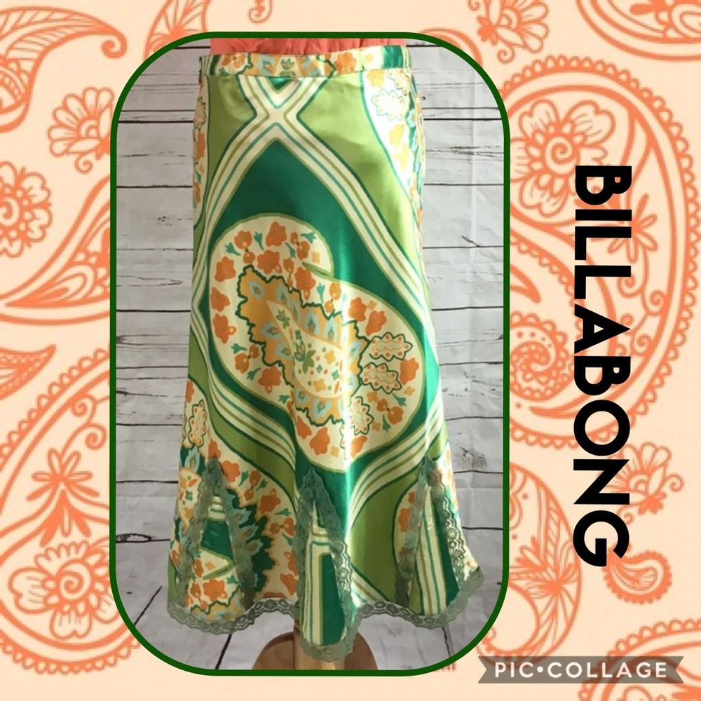 💰Funky Billabong Paisley Skirt! - Picture 4 of 10